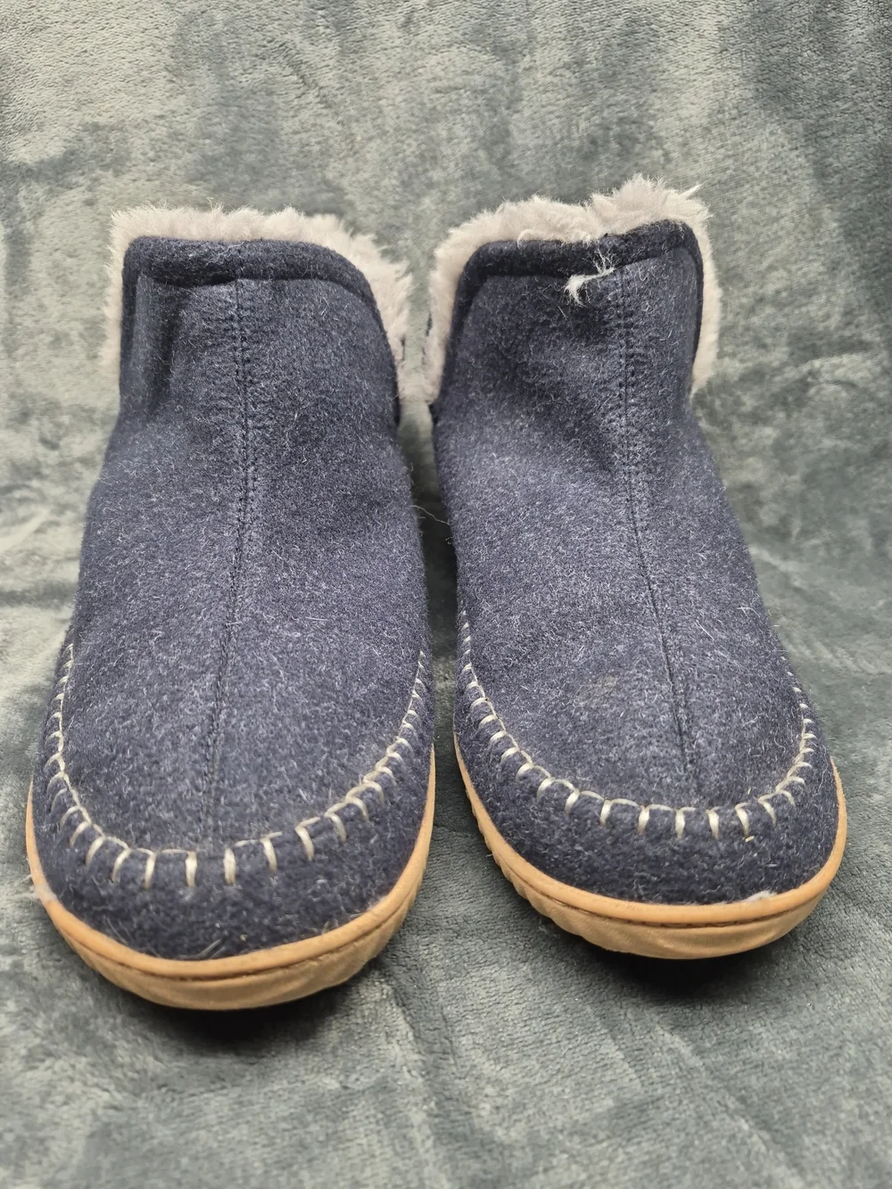Men's Alpine Dearfoams Brixen Bootie Slippers Cozzy Furry Lining Outdoor Sole 10
